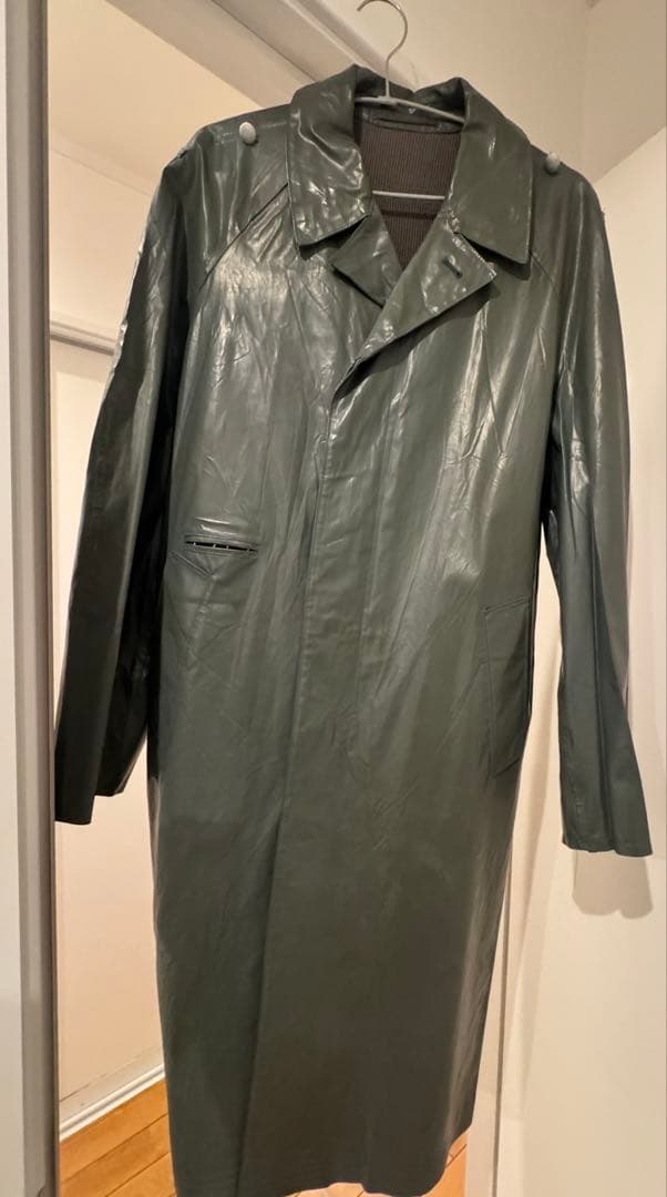 【旧ソ連軍、ロシア軍実物】70s USSR ミリタリー レインコート ビンテージ