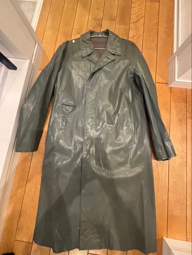 【旧ソ連軍、ロシア軍実物】70s USSR ミリタリー レインコート ビンテージ