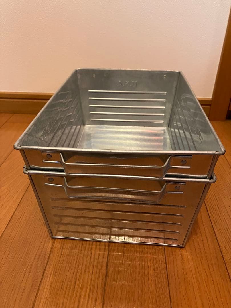 アメリカン　トタンボックス　ガレージ　メタルボックス　ブリキボックス　USA