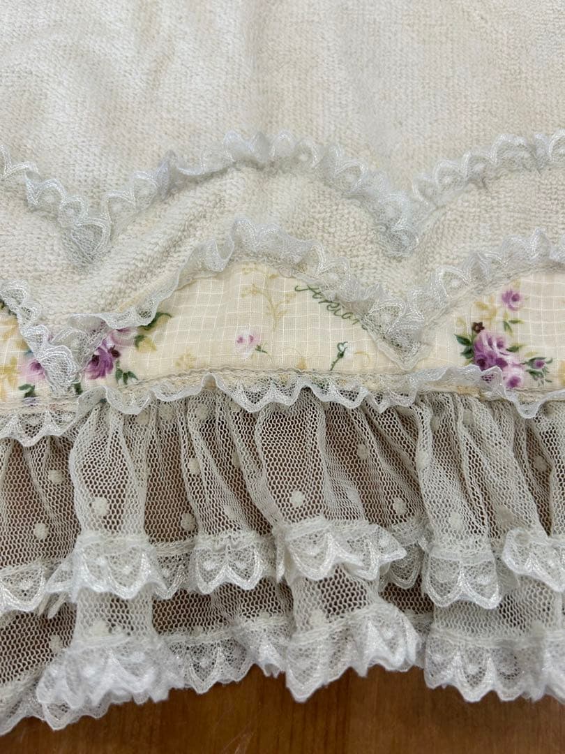 未使用さえらアキアカネ裏表リバーシブル☆レアレースフリルエプロン超可愛い素敵上品