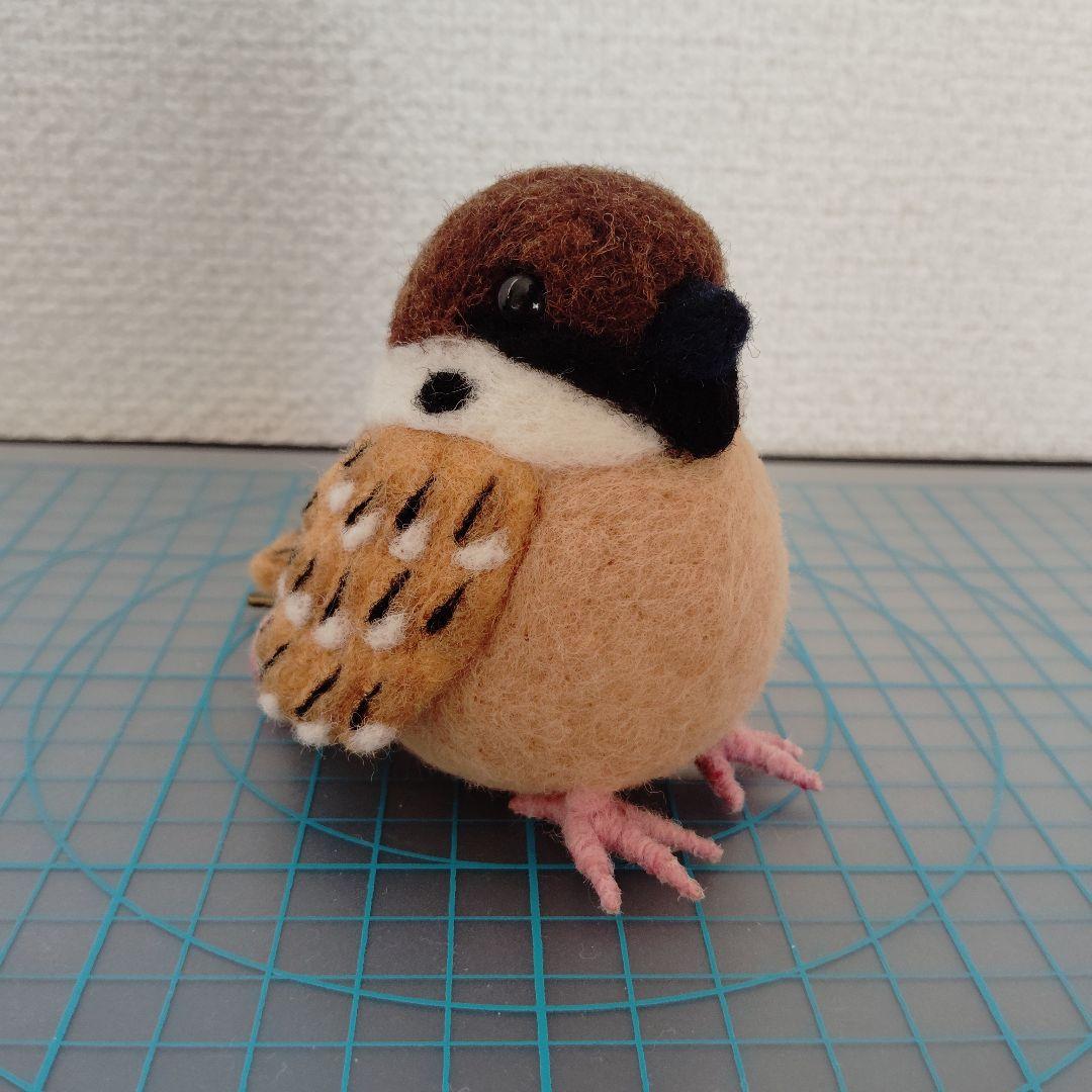 羊毛フェルト　がま口ホルダー　ハンドメイド