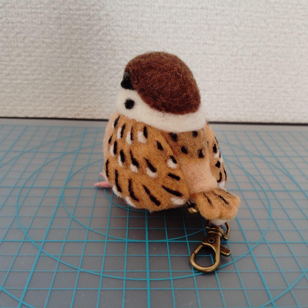 羊毛フェルト　がま口ホルダー　ハンドメイド