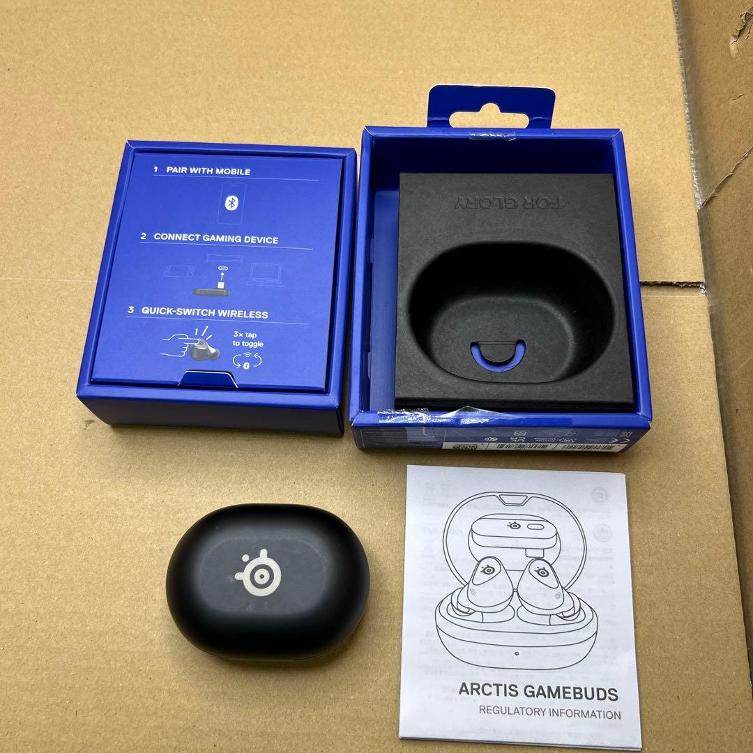 ジャンク　SteelSeries ゲーミングワイヤレスイヤホン　ブラック