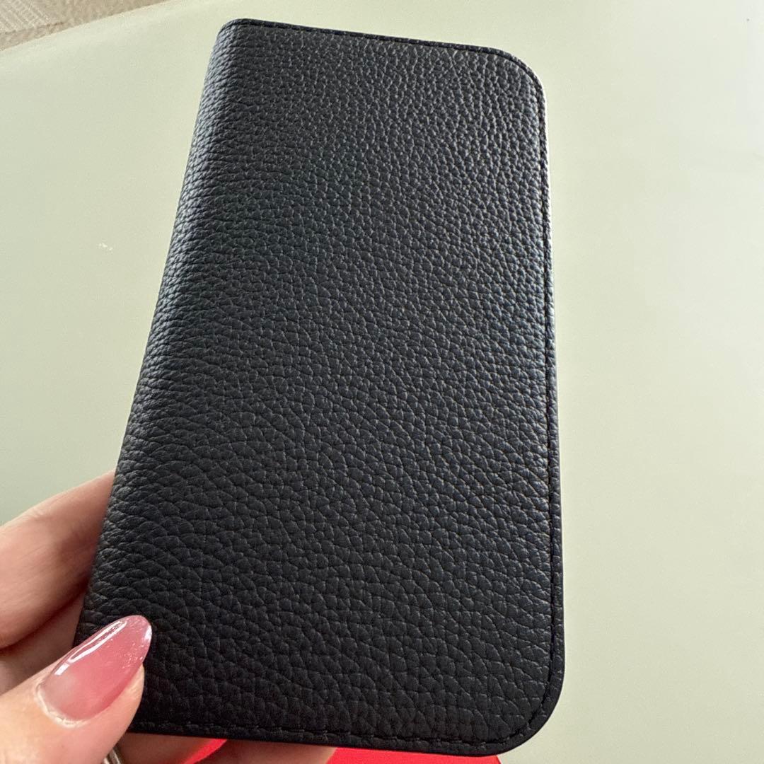 BONAVENTURA ブラックレザー 手帳型ケース