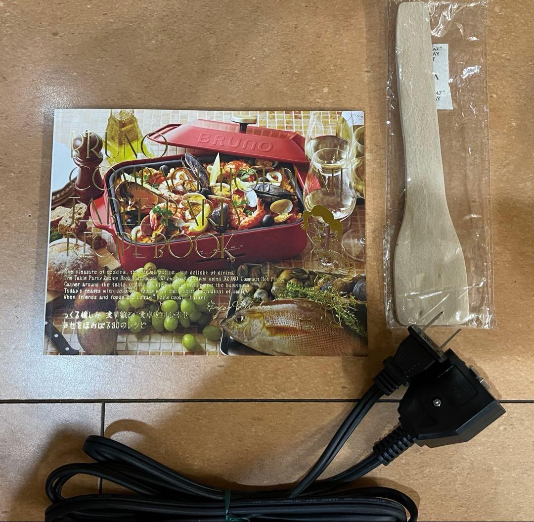 美品BRUNO ブルーノ コンパクトホットプレート 鍋付き