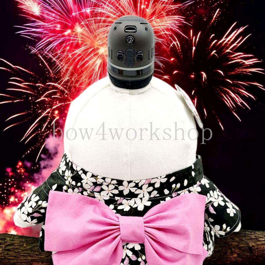 ラボット LOVOT ラボットの服ハンドメイド　桜柄浴衣セット（ブラック）