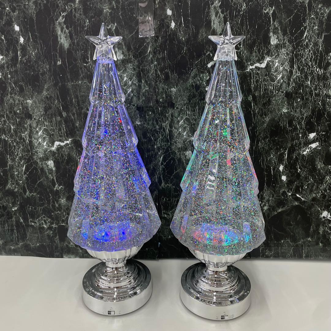 ウォーターツリーランプ 2個セット スノードーム LED 照明 コストコ