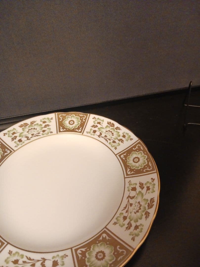 ロイヤルクラウンダービー グリーンダービーパネル ケーキプレート ⑤⑥