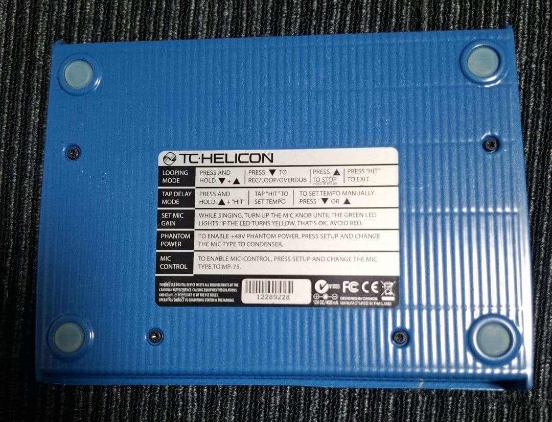 TC-HELICON VOICE LIVE Play ボーカルエフェクター