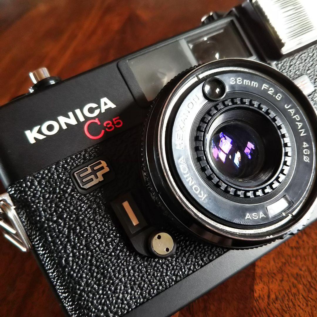 コニカ C35EF 動作品！ Konica C35 EF フィルムカメラ