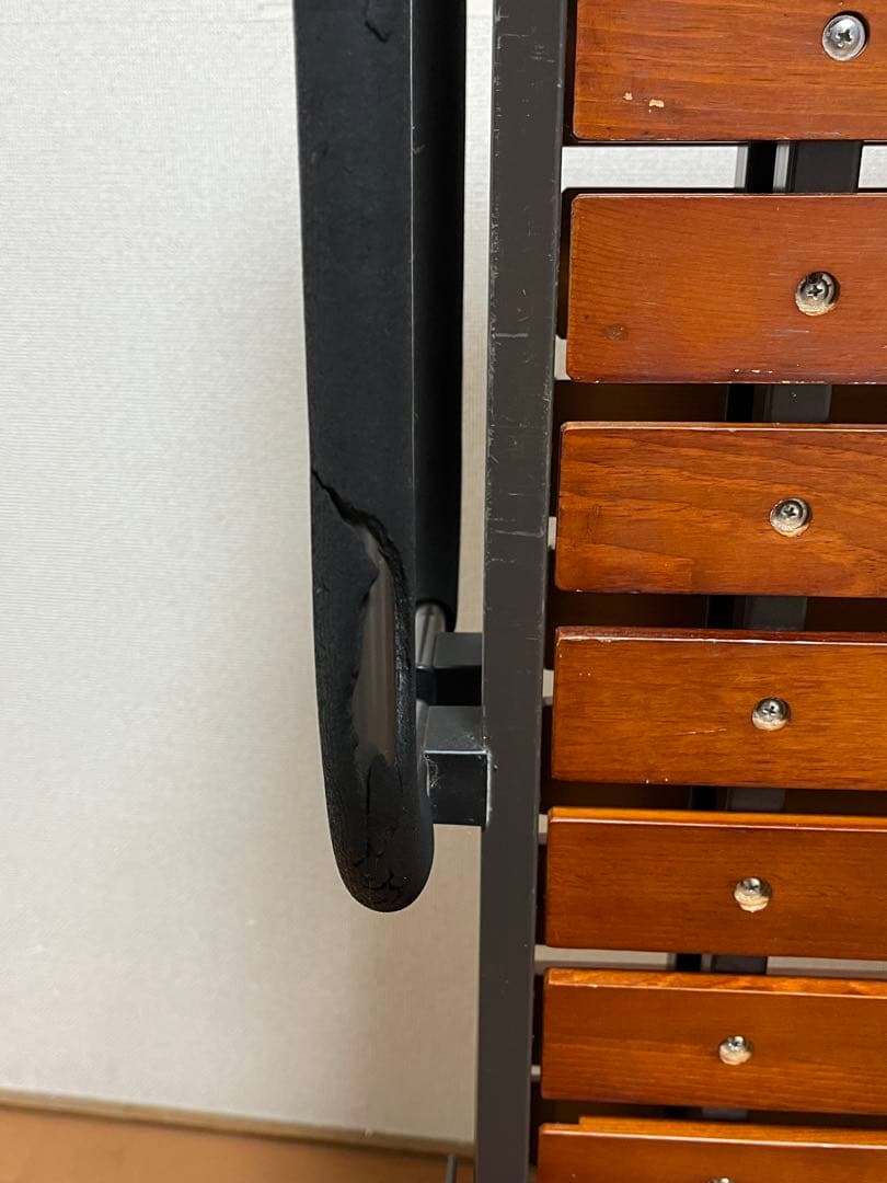 折りたたみベッド 木製スラット ブラウン