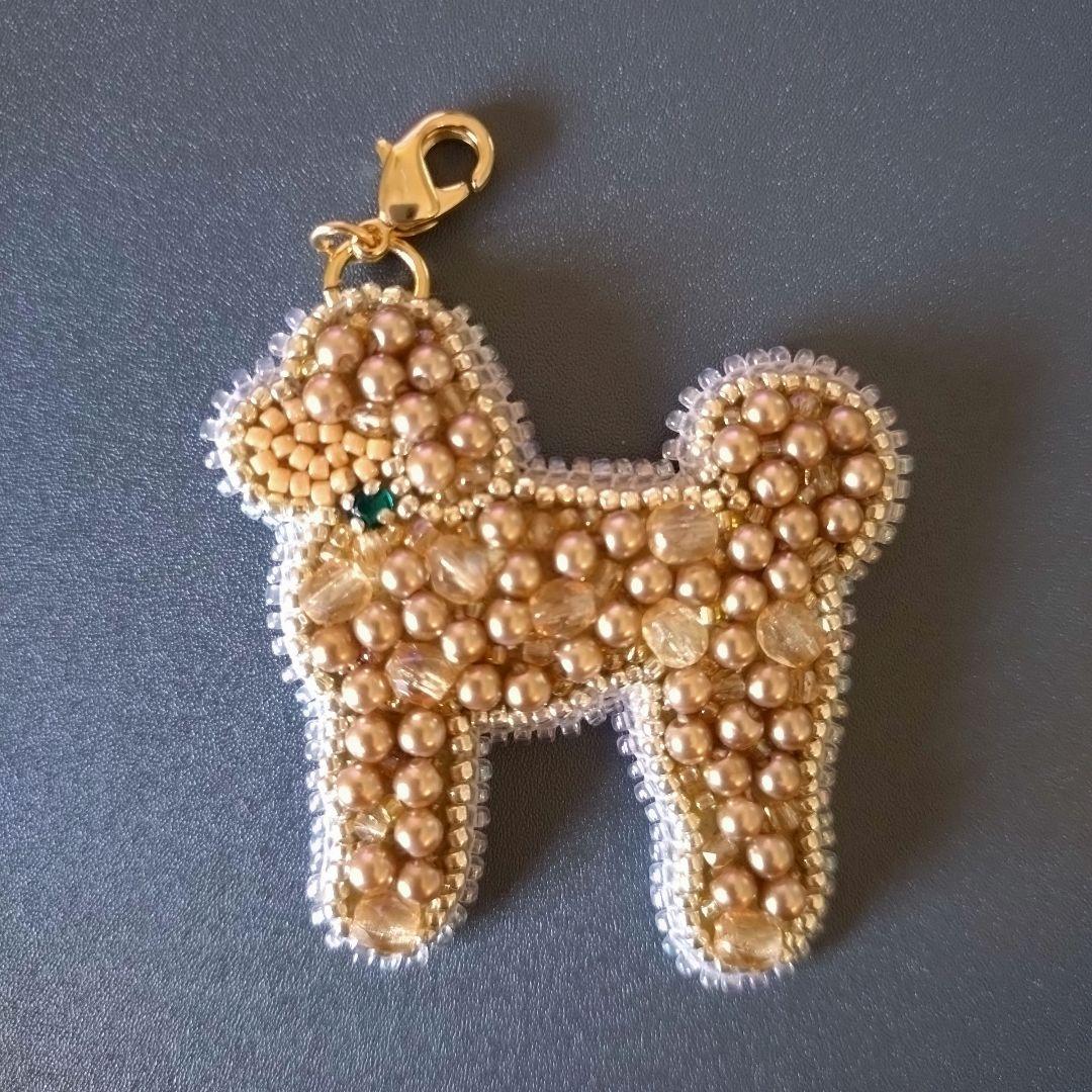☆MPMP☆ビーズ刺繍チャーム・ゴールデンレトリバー・スタンダードプードル