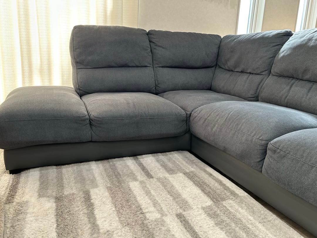 NITORI ニトリ 布張りカウチソファ【引き取り限定】