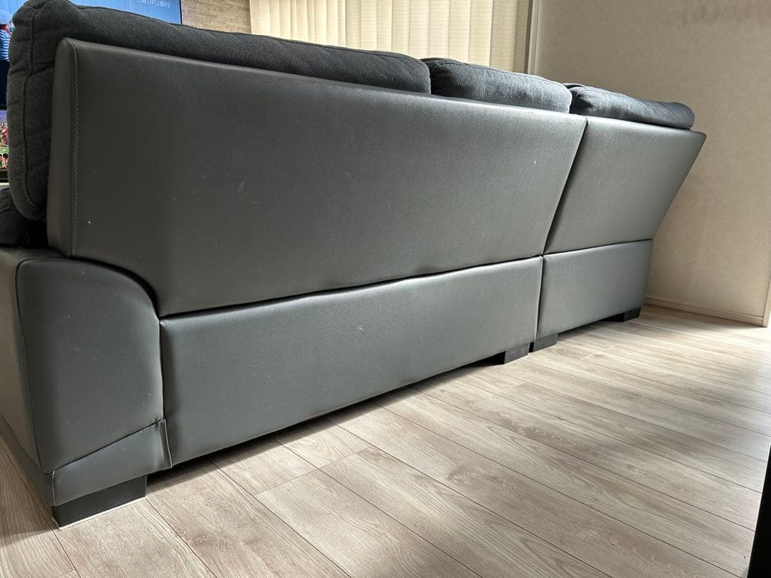 NITORI ニトリ 布張りカウチソファ【引き取り限定】