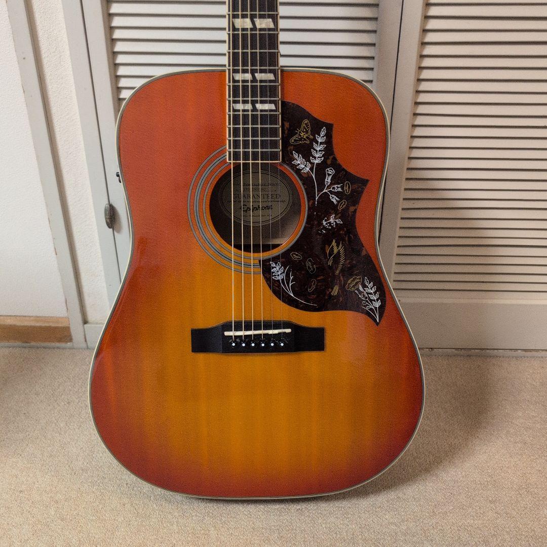 Epiphone Hummingbird PRO　トップ単板　エレアコ　弾易い