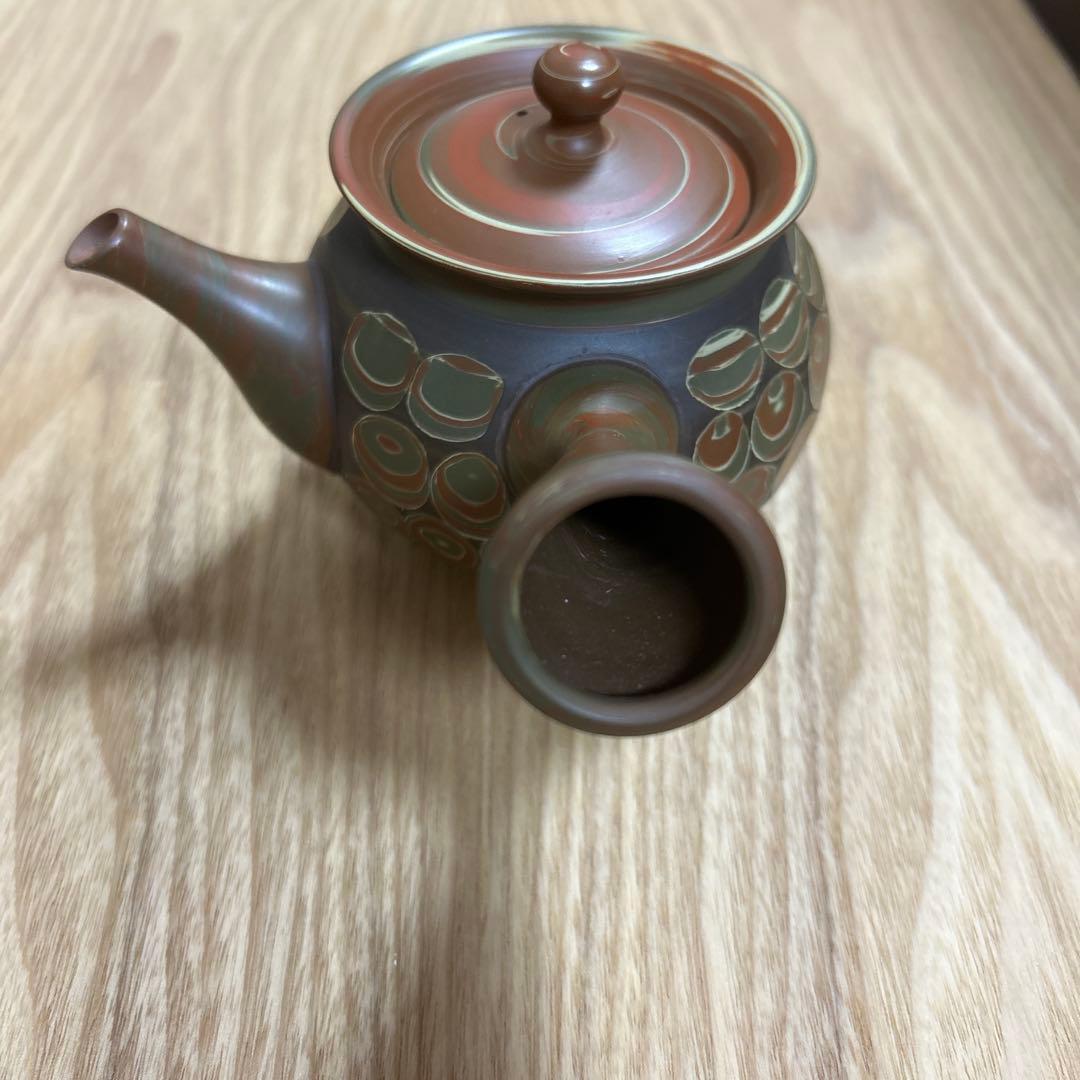 常滑焼　名工　渡辺立広　急須　練り込み