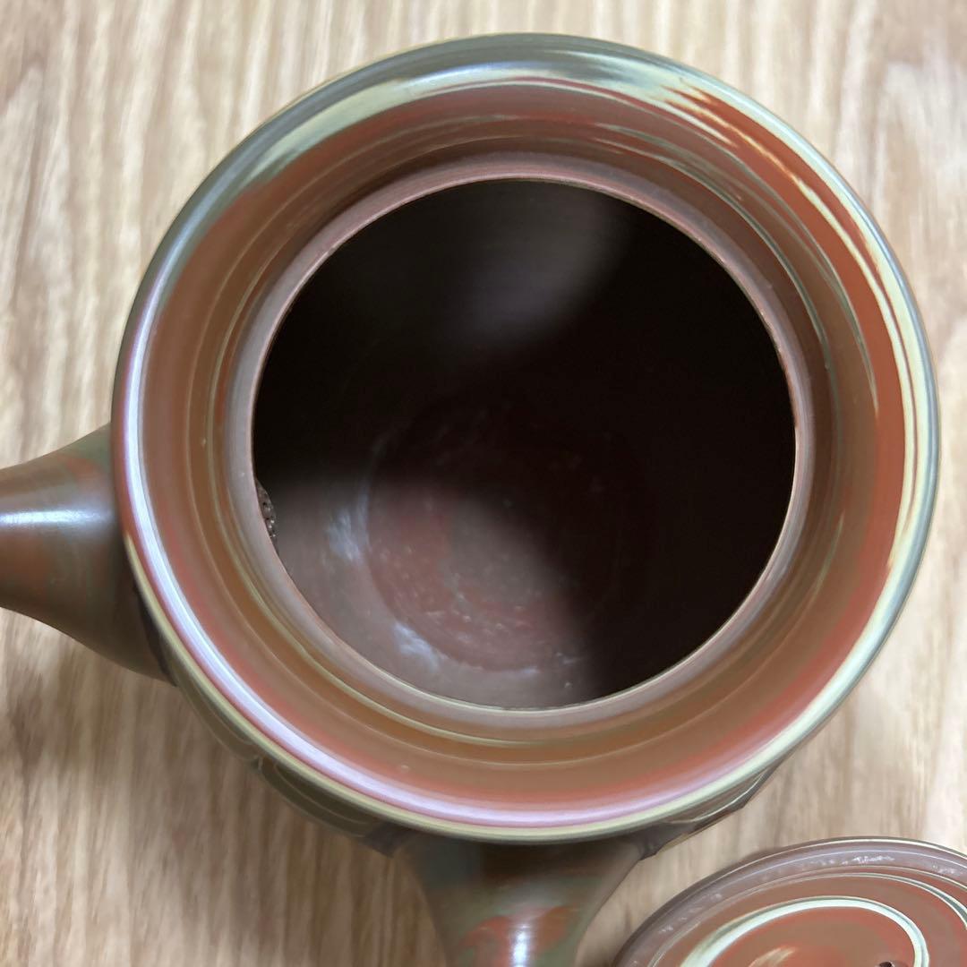 常滑焼　名工　渡辺立広　急須　練り込み