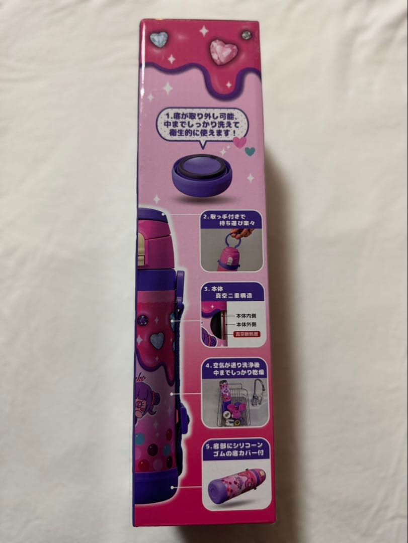 しなこちゃん sokomo そこまで洗える3WAYキッズボトル 水筒 600ml