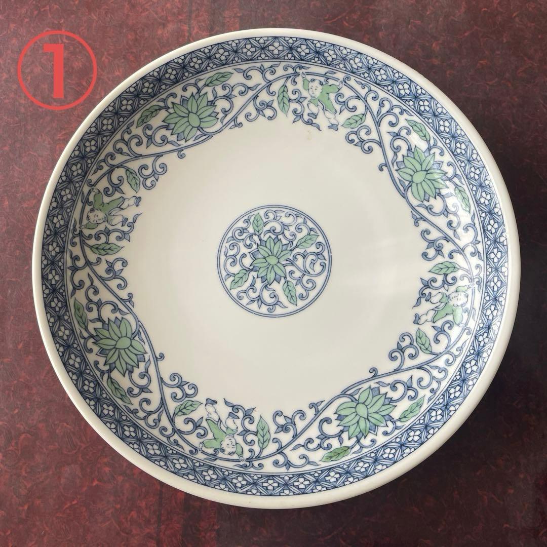 たち吉　中華皿26枚セット　唐子柄　大皿・中皿・角皿・小皿3種　期間限定お値下げ