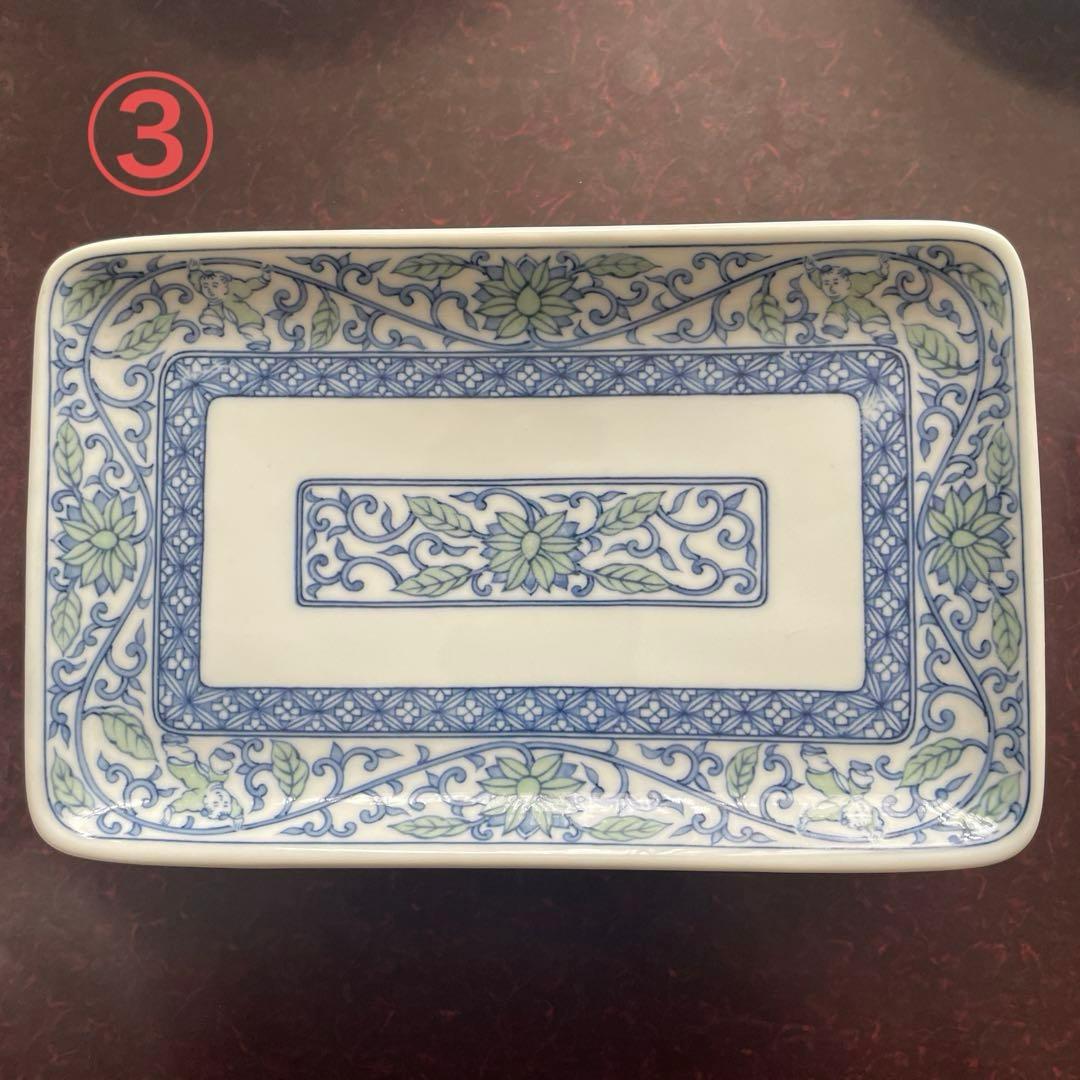 たち吉　中華皿26枚セット　唐子柄　大皿・中皿・角皿・小皿3種　期間限定お値下げ