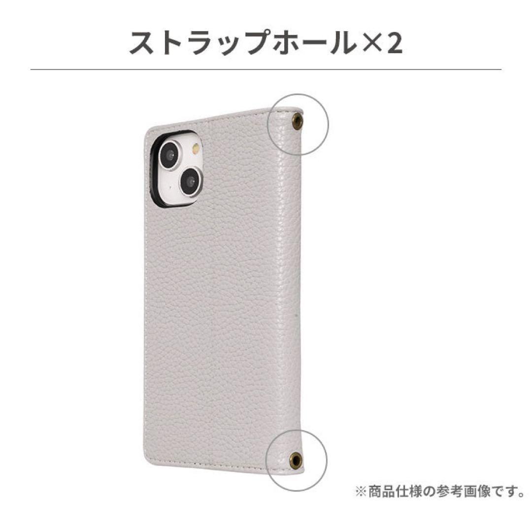 新品⭐︎ナノユニバース iPhone15/14/13 手帳型ケース ピンクブラウン