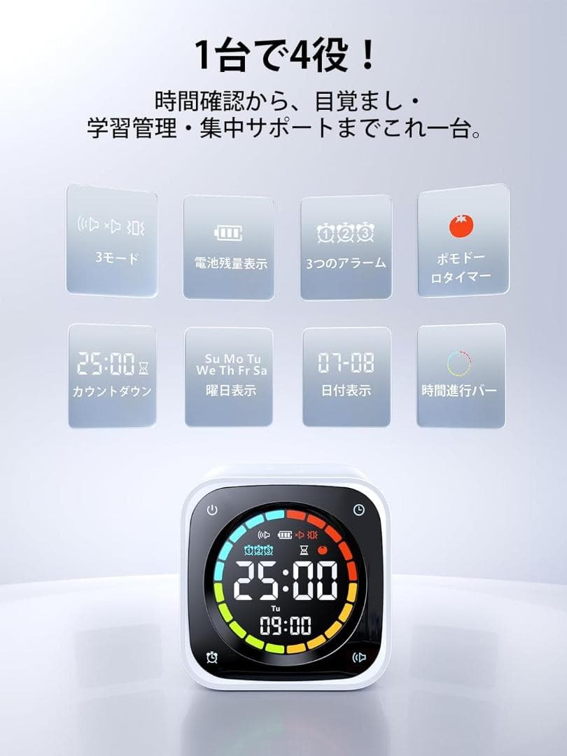 【新品】ポモドーロタイマー TK3 キューブタイマー
