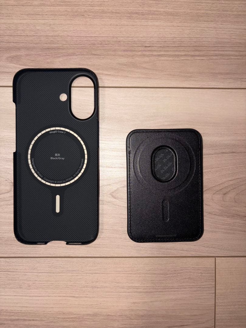 【美品】［PITAKA] iPhone17ケース・ウォレットケース セット売り