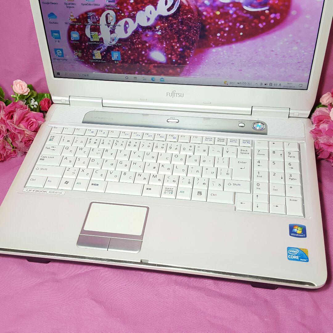 最新Windows10/大容量500GB/メモリ4GB/CORE-i5/オフィス