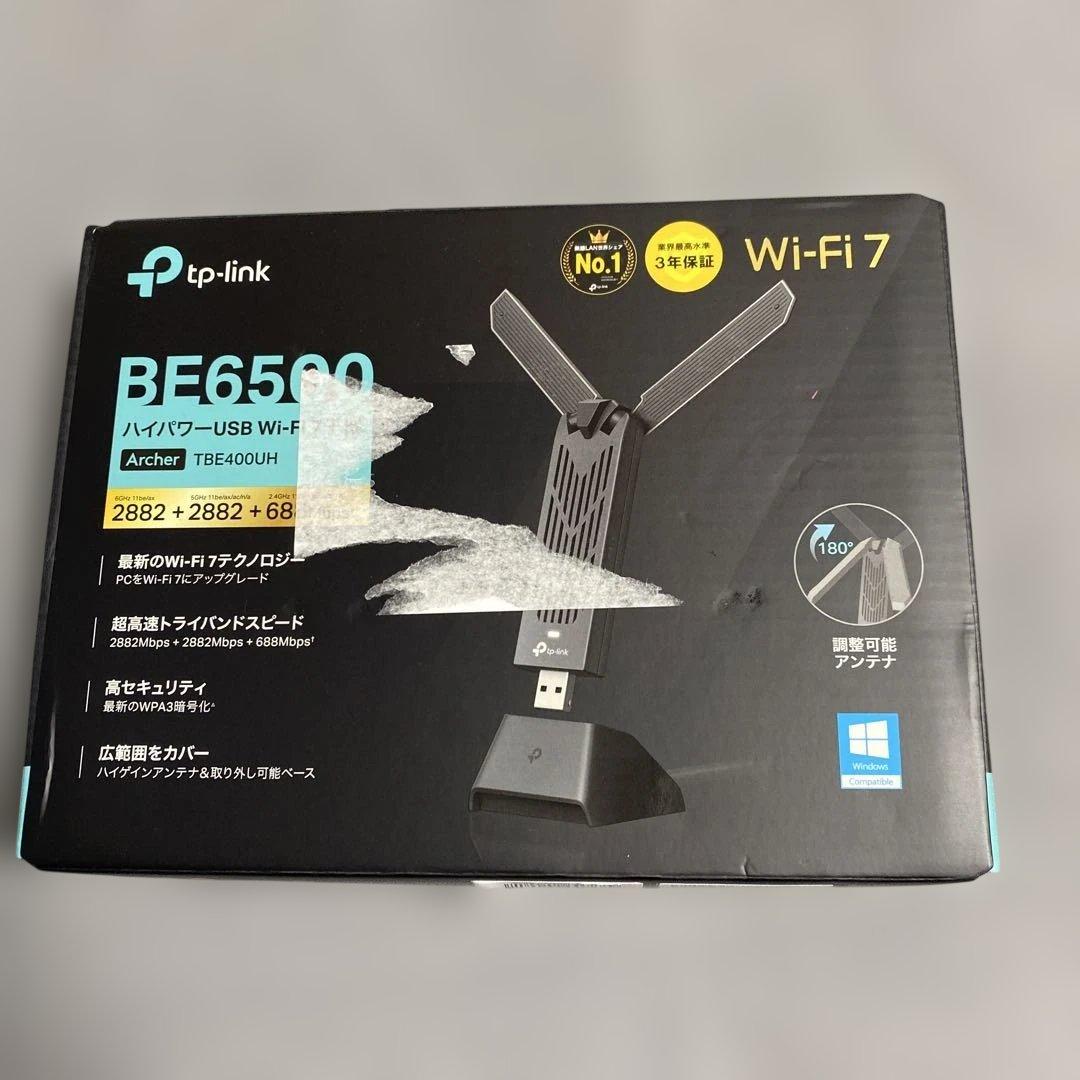 TP-Link WiFi 7 無線LAN 子機 BE6500