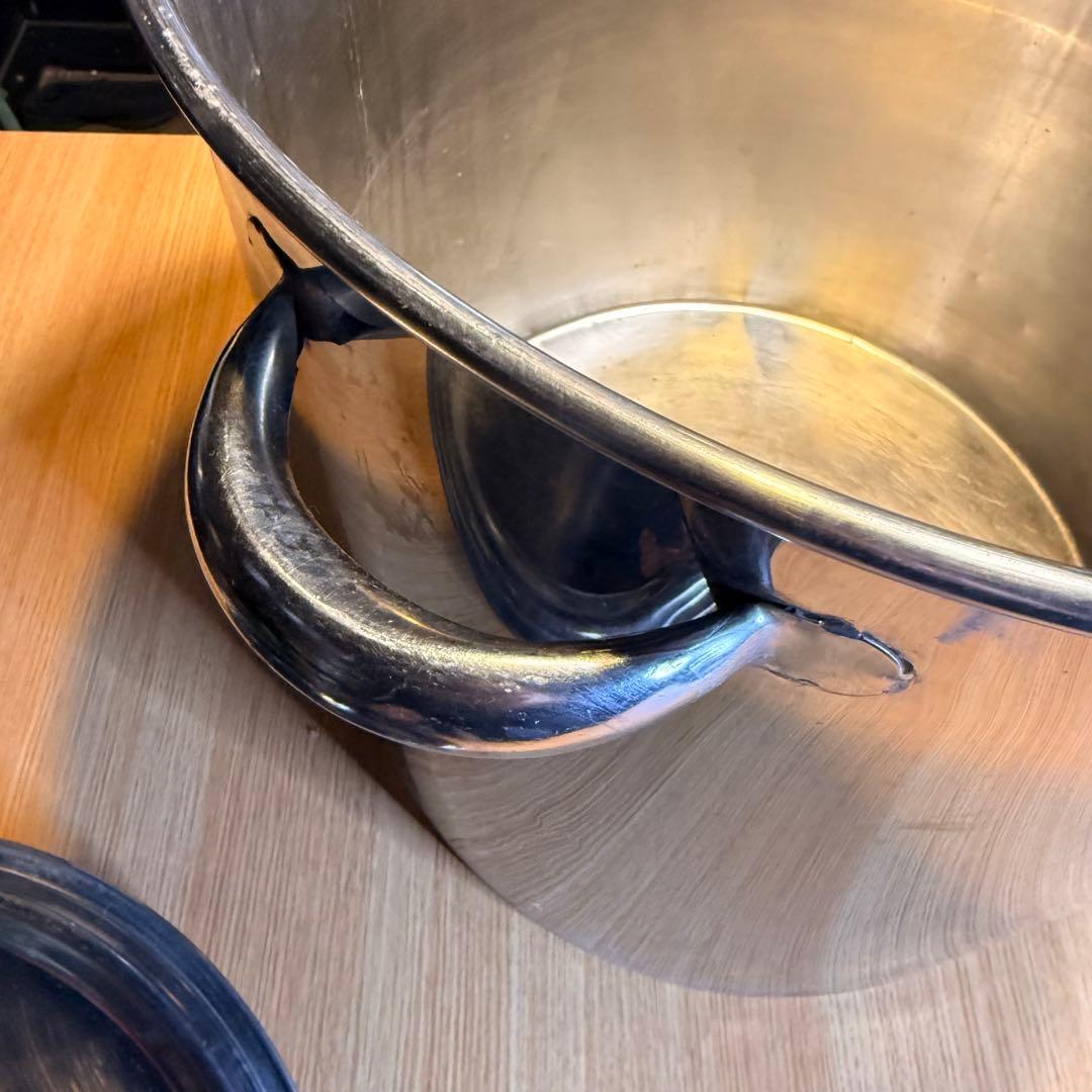 寸胴鍋　業務用　蓋付き　高45㎝　68L ステンレス製　大容量　調理器具