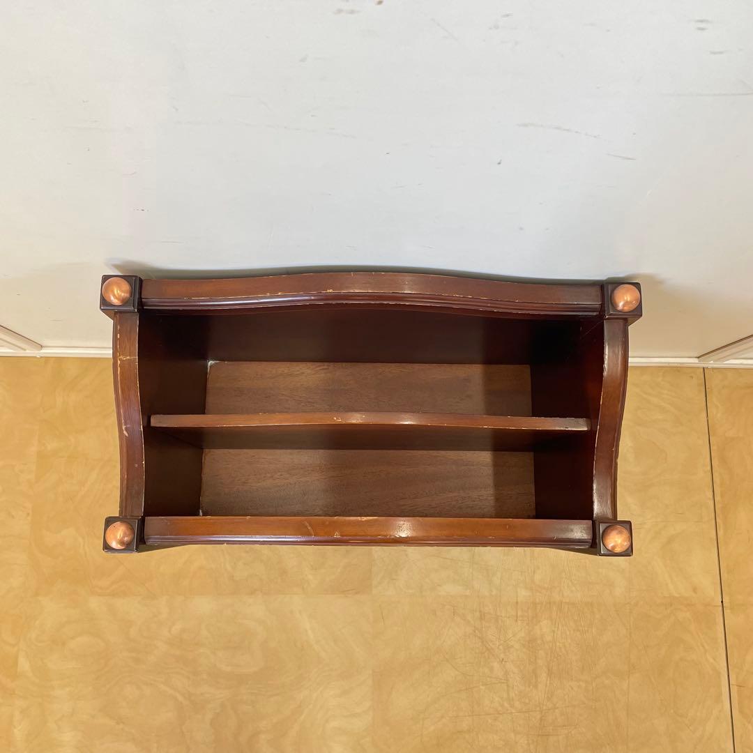 英国スタイル マガジンラック アンティーク ビンテージ 本立て 新聞入れ 収納