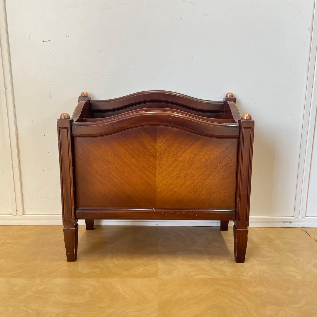 英国スタイル マガジンラック アンティーク ビンテージ 本立て 新聞入れ 収納