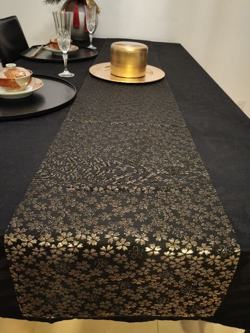 A808★高級‼️全通‼️袋帯テーブルランナー2m10cm　リバーシブル