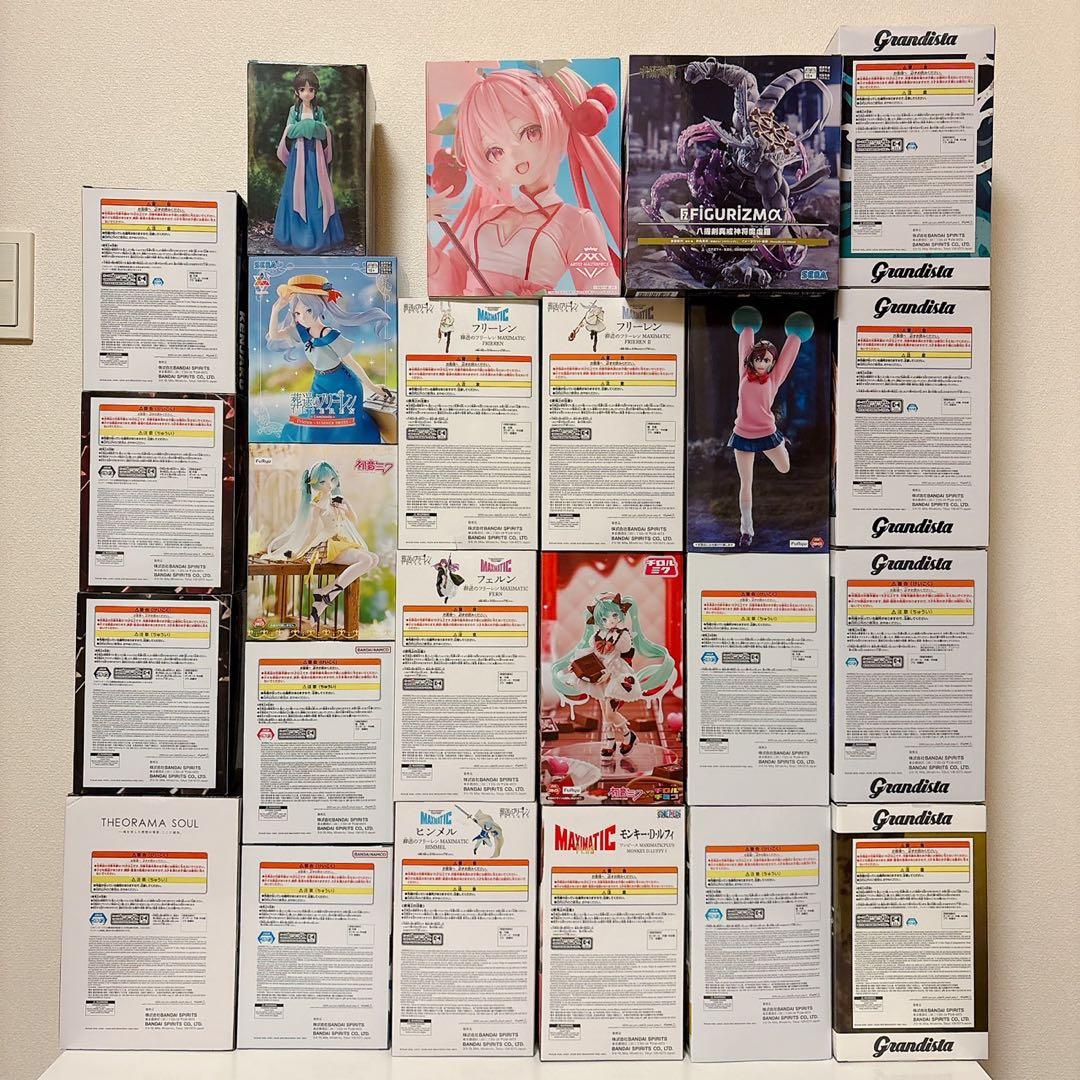 呪術廻戦・初音ミク・ナルト・薬屋のひとりごと・北斗の拳 フィギュア 計24種