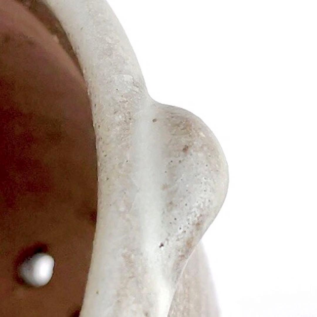 作家鉢【ミミ003】植木鉢 耳付き　ハンドメイド 陶芸 1点 陶器鉢