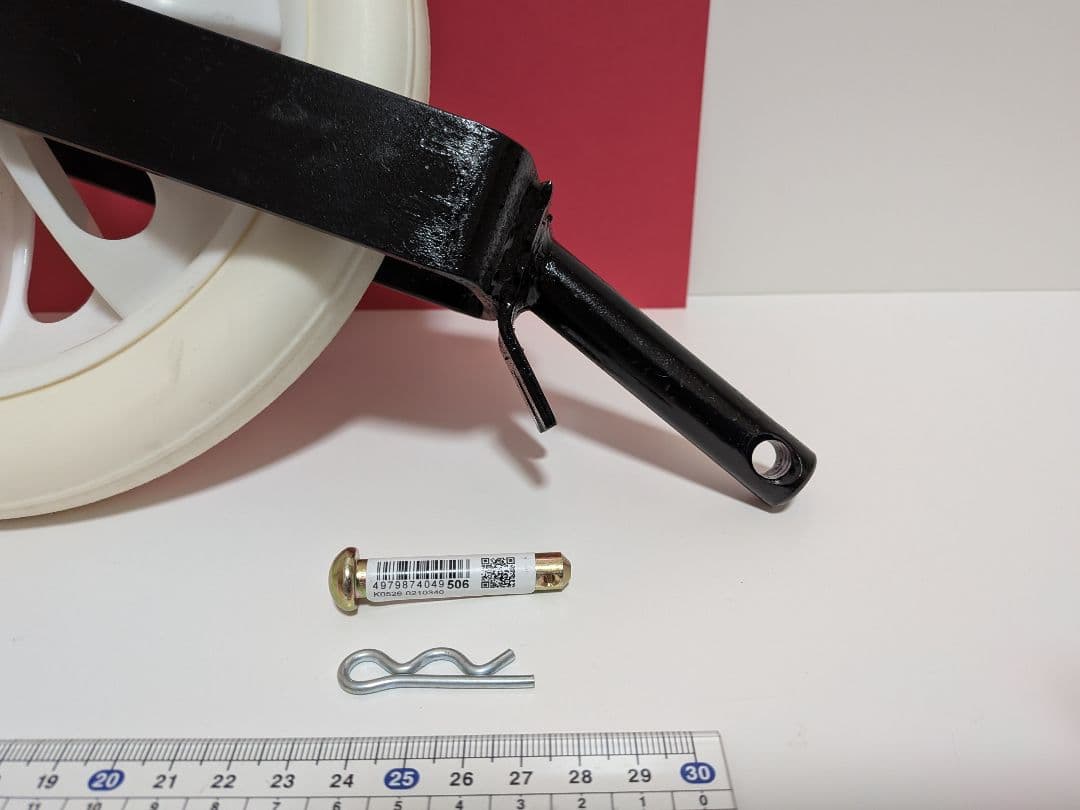 ホンダ「こまめちゃん。」耕運機　純正移動輪　レトロ（初期型！）新品ロックピン付！