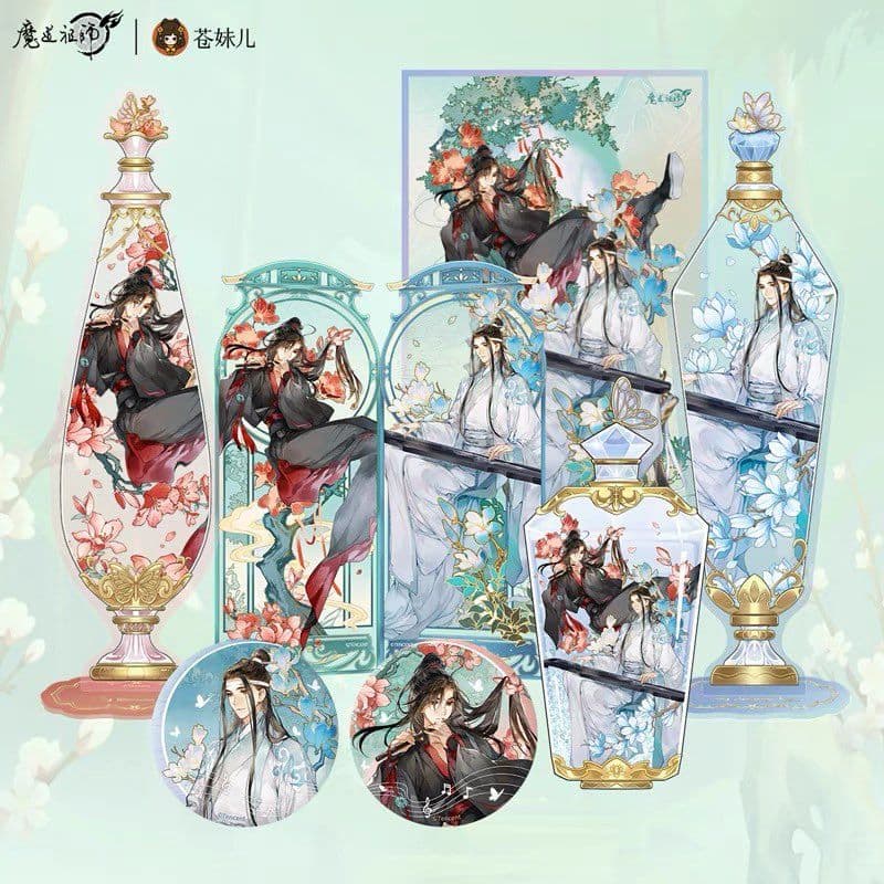 特典付き 魔道祖師 苍妹儿 灼華如許 忘羨 藍忘機 魏無羨 アクスタ 缶バッジ