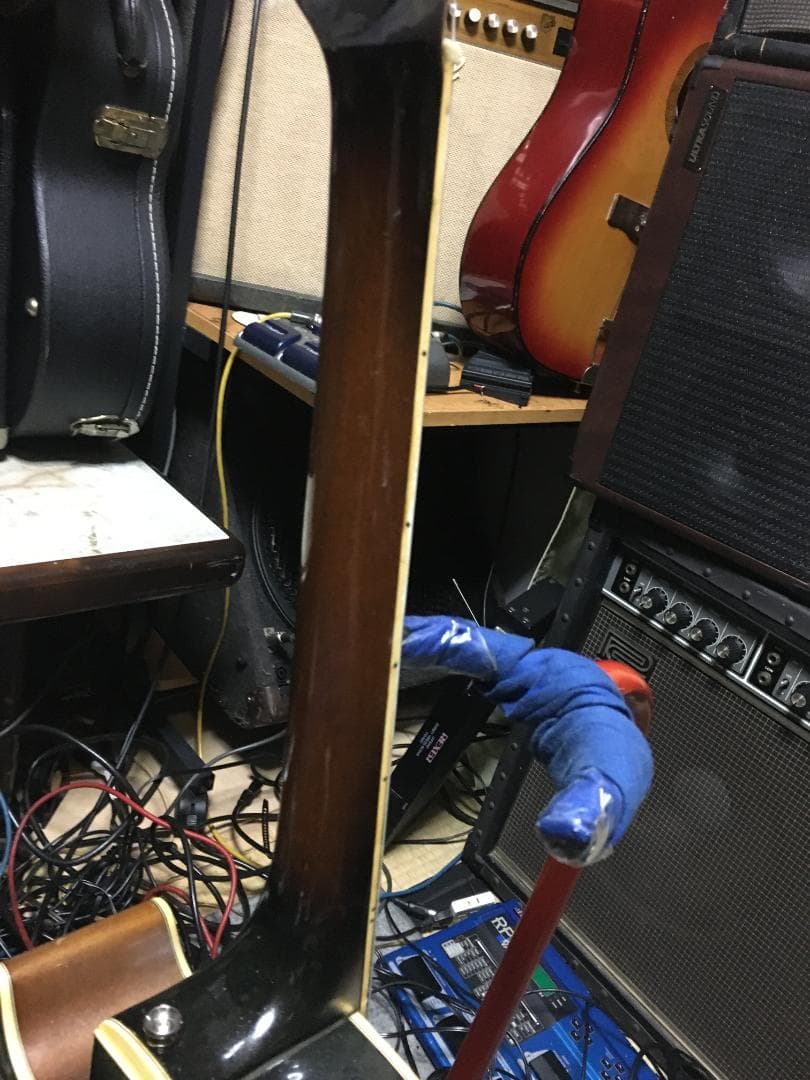 DN-06Dシルバー雑塗装！日本製！DUNCAN　STR1他2系統改造多！動画！