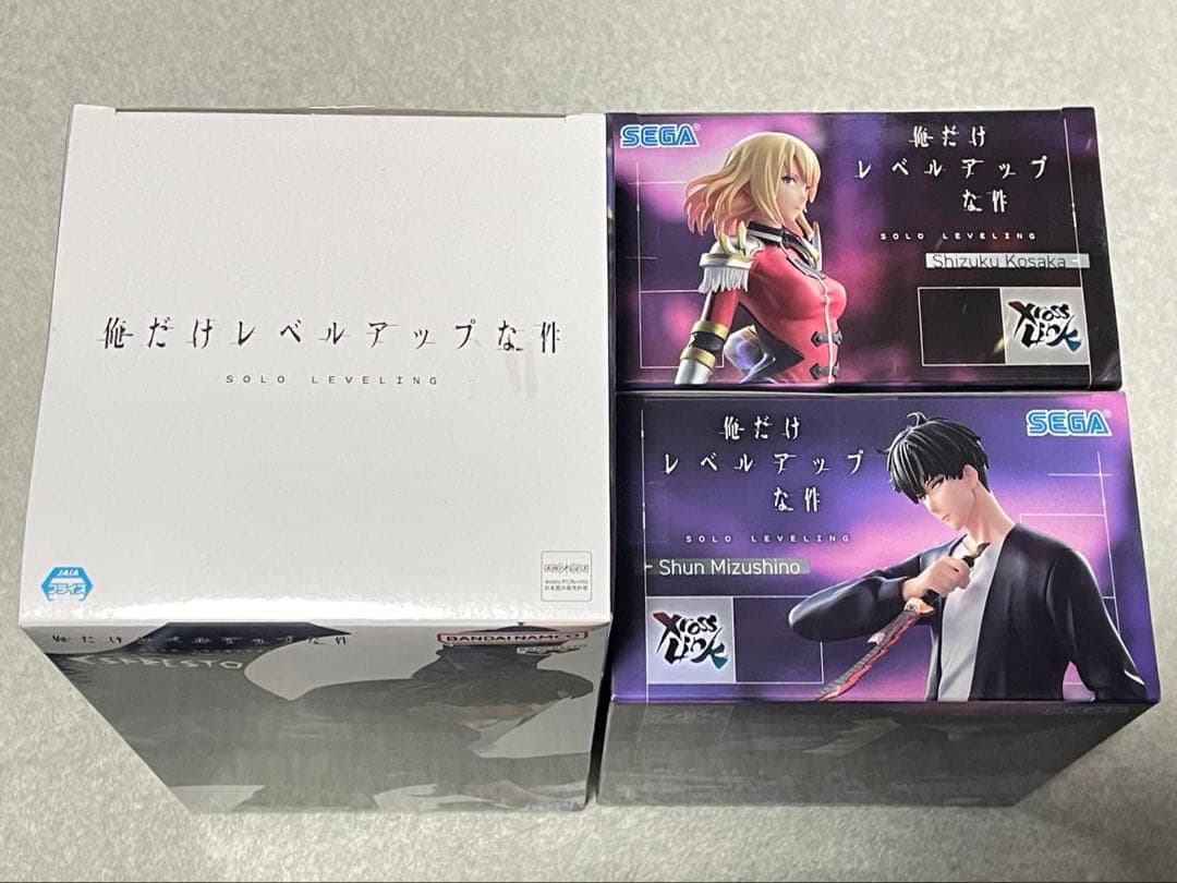 俺だけレベルアップな件XrossLinkフィギュア“水篠旬＆向坂雫”３点セット