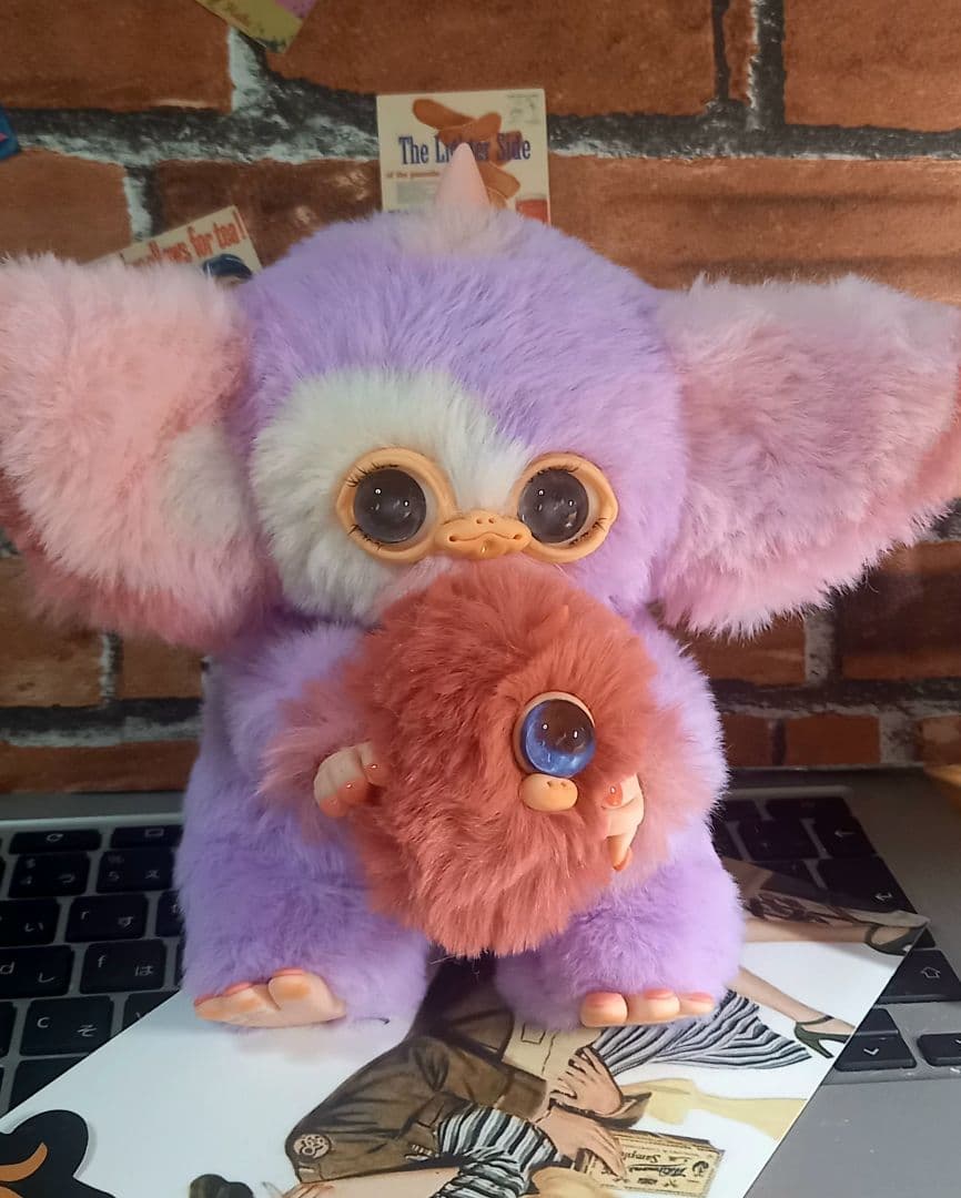 ハンドメイド・Big可動ベビさん&モジャさんのお人形・ぬいぐるみ・アートドール