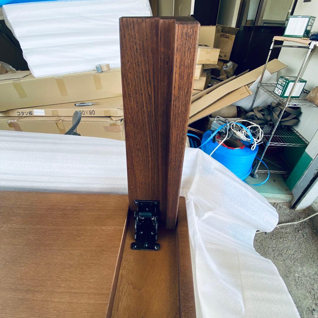 リビングテーブルウォールナット折りたたみ脚120日本製