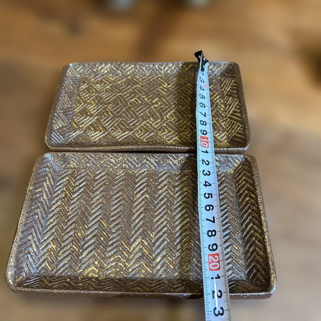 【羅以音窯】 ✴️3度目の値下げ✴️ヘリンボーン模様の陶器食器お纏め8点セット