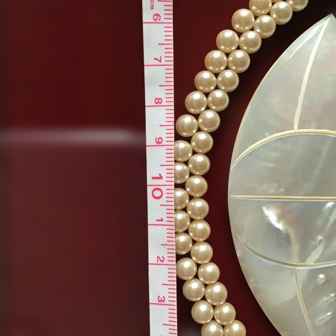 真珠とアコヤ貝の装飾品 螺鈿細工　九枚笹　本真珠　ハンドメイド材料