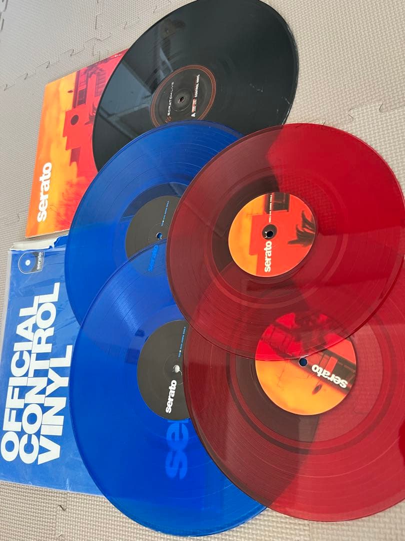 Serato DJ コントロールVinyl バイナル クリア5枚セット