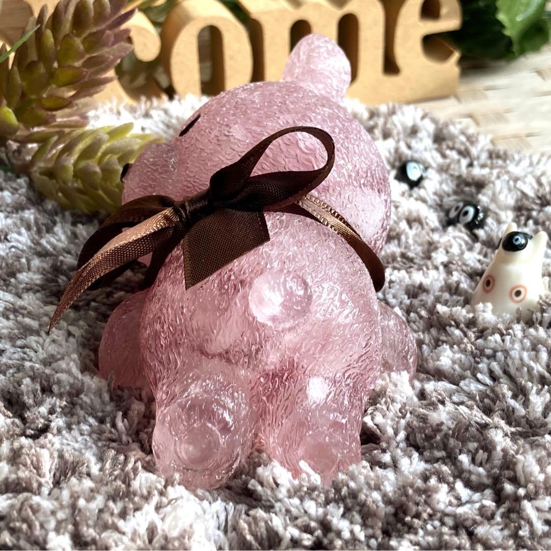 チムにん様お取り置き❤️優しい クマちゃん！桜色R1 オルゴナイト