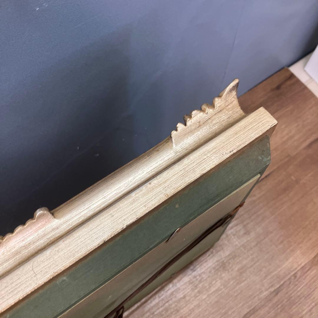 静物画 油彩画 「果物と花瓶」 サイン入り 額装 豪華額縁 アート 絵画