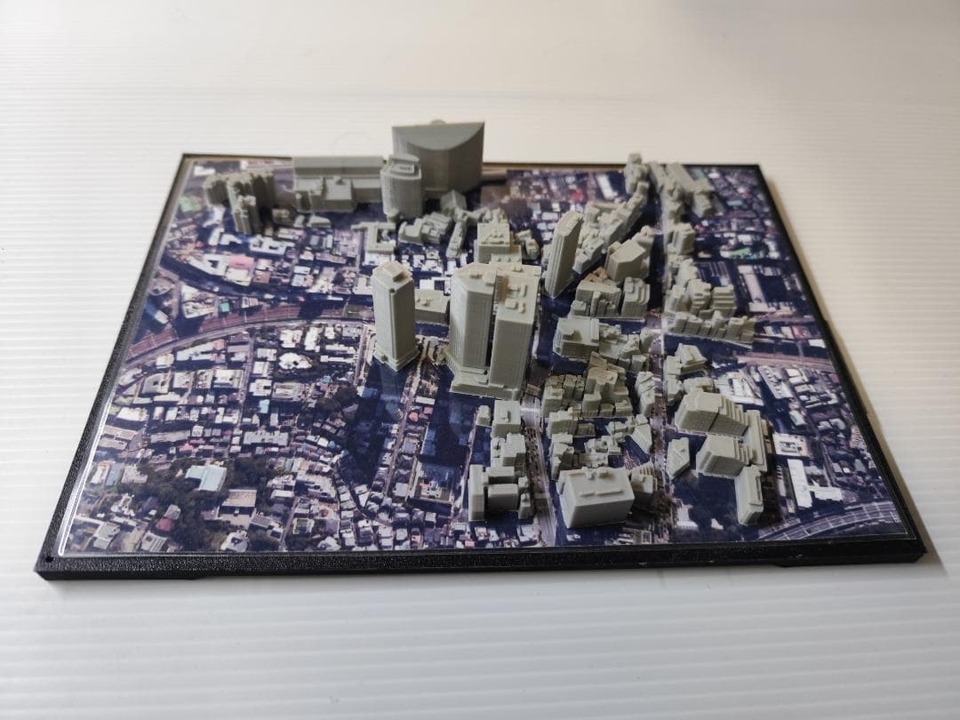 目黒周辺都市模型　(小型透明ケース付)