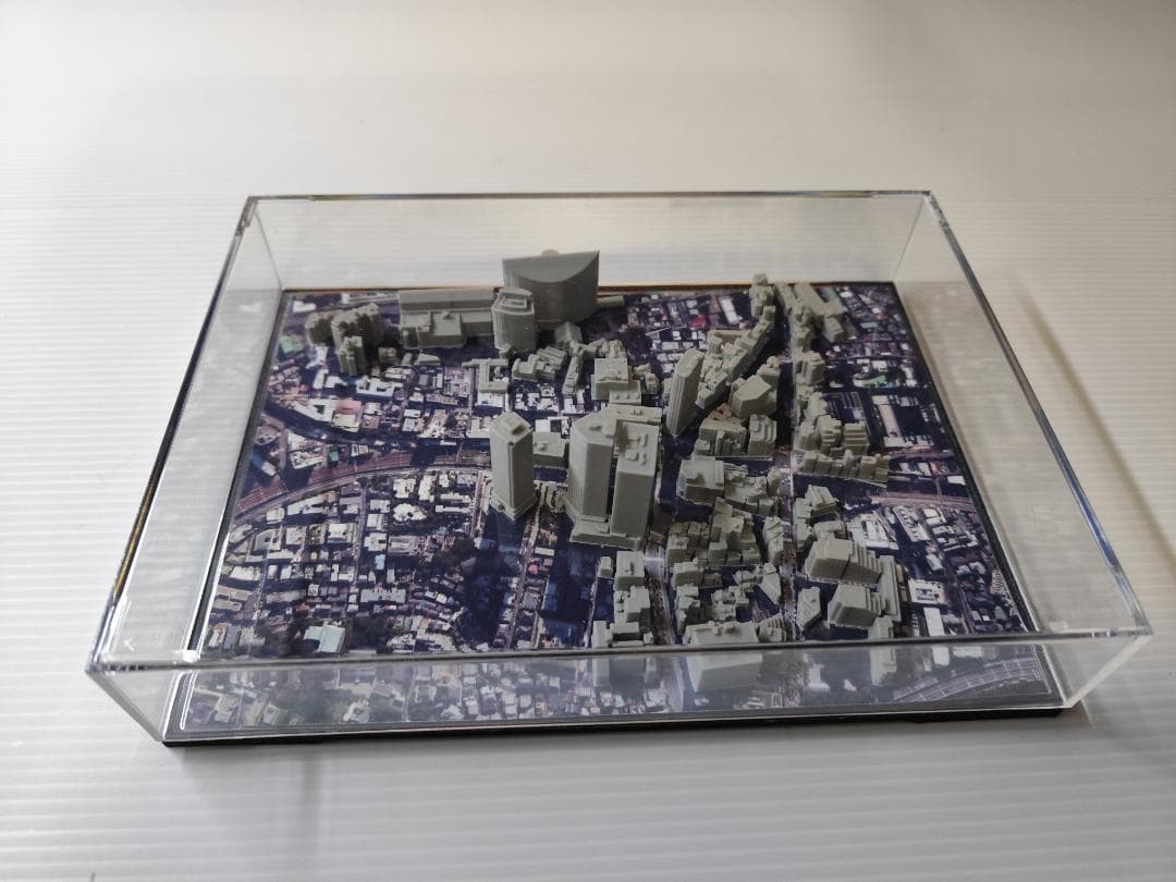 目黒周辺都市模型　(小型透明ケース付)