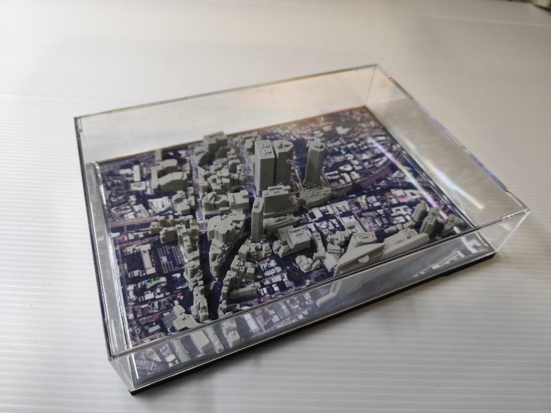 目黒周辺都市模型　(小型透明ケース付)