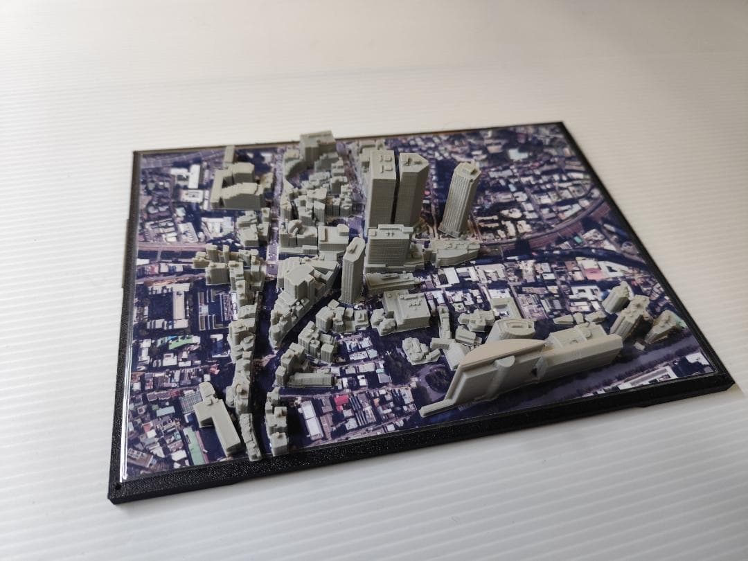 目黒周辺都市模型　(小型透明ケース付)